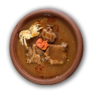 Eggplant Soup with Oxtails and Crabs